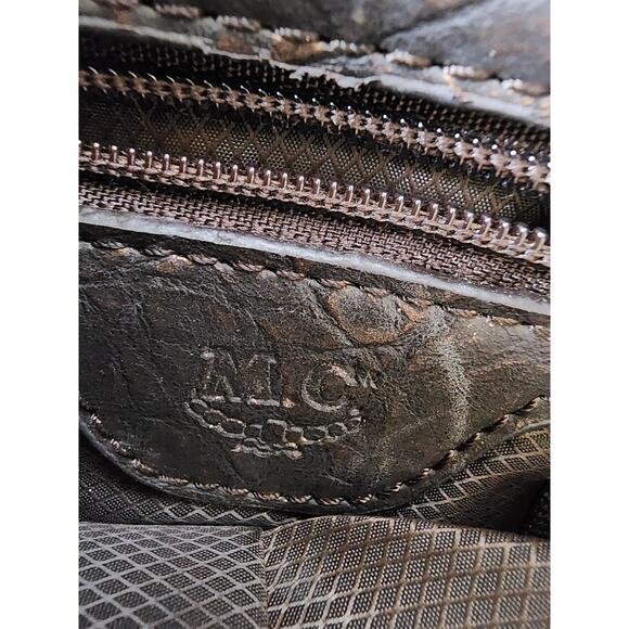MC MARC CHANTEL Brown Leather Embossed Boho Western Hand Bag Shoulder Bag - Picture 5 of 8